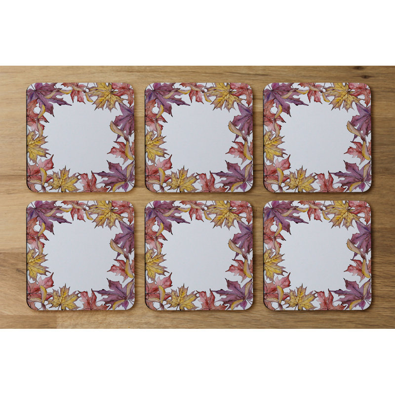 Square 6 Piece Coaster Set