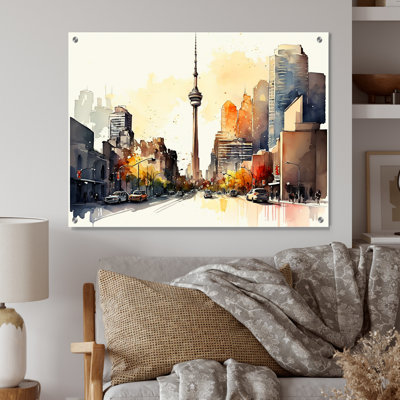 Toronto Skyline VIII  Toronto Acrylic Wall Art