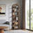 Storage Rack,6-Tier Bookshelf,Slim Arched Bookcase