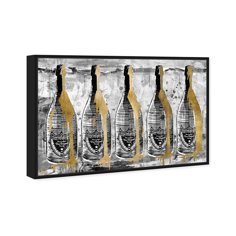 Statement Piece Dripping Hand-applied Heavy Gel Top Coat Floater Frame by Oliver Gal