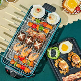Intexca 21'' W x 8.7'' D Portable Single Burner Countertop Electric Grill