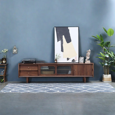Modern simple solid wood furniture TV cabinet