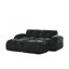 Canapé en velours désossé en U avec capitonnage, mousse 32D haute densité, aucun assemblage requis, repose-pieds mobile-328627192