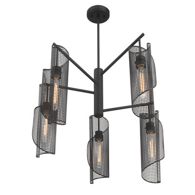Nygaard 5-Light Chandelier in Matte Black