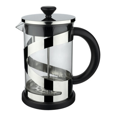 Café Olé Classico Cafetiere, 6 Cup, French Press Coffee Maker, Heat Resistant Handle, Stainless Steel, 800ml