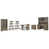 6 Pieces:Desk,Chair, Filing, 2 Bookcases, Credenza