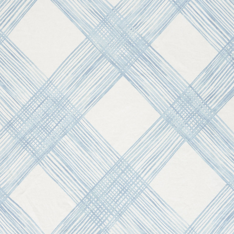 Schumacher x Porter Teleo Traverse Fabric, Sky