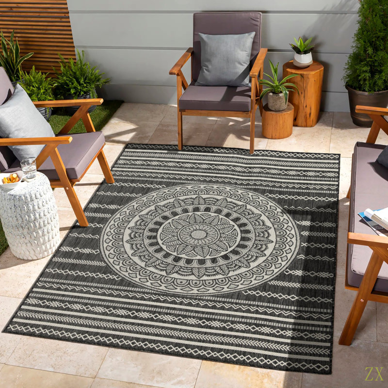 Sunshine GC_HAR2017  7 Ft. 10 In. X 10 Ft. 3 In. Indoor/Outdoor Area Rug, Rectangle 7'10" x 10'3"