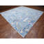 Tapis bleu en laine noué à la main 12 pi x 12 pi Peshawar Birds Paradise 2545D623E8F3456A9A298C0940DB7B43