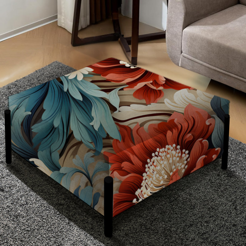 Richesse de la culture - Grand repose-pieds oriental carré