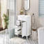 Meuble-lavabo de 30 po avec lavabo en céramique, petite armoire de salle de bain, armoire moderne avec 2 tiroirs et tablette réglable-351350533-351350648-351350654