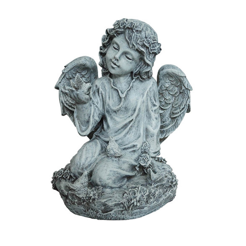 Statue en résine Scotty Angel avec colombe