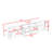 TV Stand with Arched Glass Cabinets, Adjustable Shelves, Drawers and Cable Management-1165476492