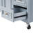 52'' Kitchen Island With Drop Leaf, Embossed Texture Kitchen Island On Wheels With Spice Rack, Towel Rack, 2 Doors And 5 Drawers, Kitchen Storage Cart With Adjustable Shelf For Kitchen-1506193558