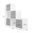 Jane 6 Box Staircase Shelf with 4 Baskets