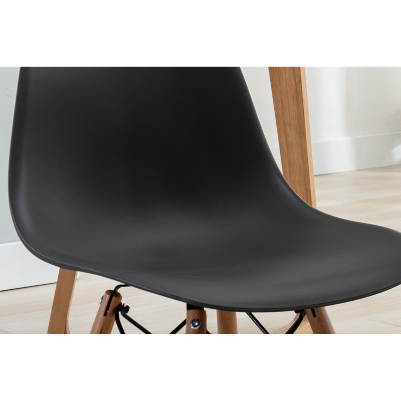 Chaise d'appoint pour bureau de cuisine Josclyn, Gris foncé