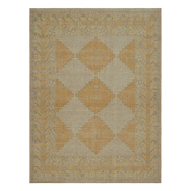 Distressed Homage Geometric Area Rug, Rectangle 8' x 10'