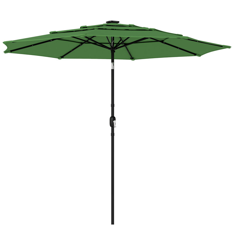 280cm Market Parasol, Green