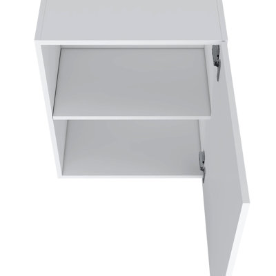 Armoire murale blanche à 1 porte pour cuisines compactes - Design élégant et pratique