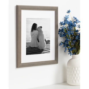 Wood Beveled Picture Frame - Set of 4 with Mat (Set of 4)