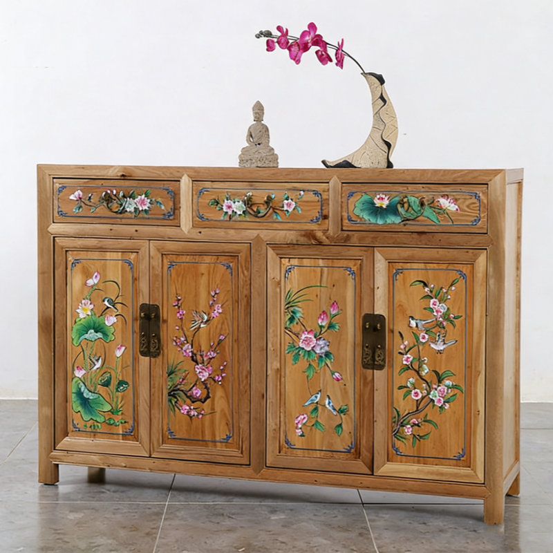 Buffet simple peint, Brun