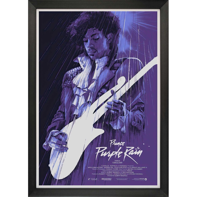 Prince in Purple Rain - réimpression de film classique encadrée (33,5 po x 23,5 po)