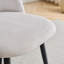 Modern Cutout Back Corduroy Upholstered Dining Chair, Kitchen Dining Accent Chair,Black Metal Legs-1415678805-1420215494