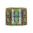 CHLOE Lighting Tiffany Style 3 Piece Folding Stained Glass Fireplace Screen 40"W
