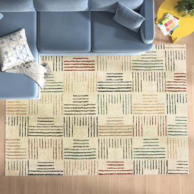 Tapis ivoire / multicolore Hodgin