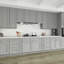 Armoire de cuisine à base d'évier en bois massif de bouleau gris avec portes à fermeture en douceur de style Shaker de L 42 po x H 34,5 po x P 24 po Sinber-117220693-116871491