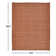 Tapis orange en polyester tissé à la main Rectangle Fleurette