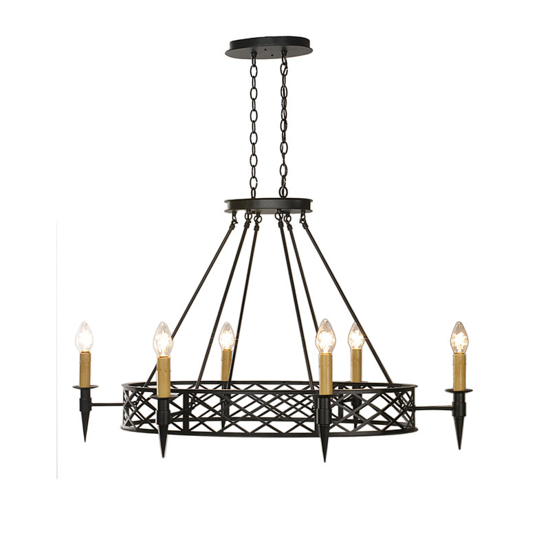 Top Ridge 6 - Light Chandelier