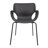 Adel Stackable Outdoor Armchair in Charcoal Gray-864695588