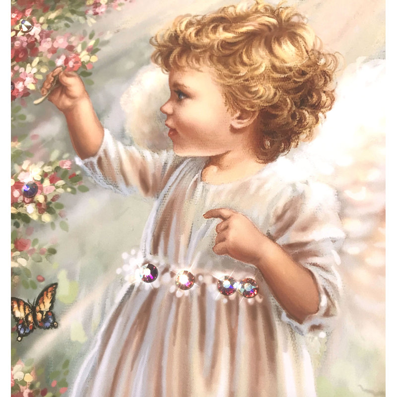 Butterfly Angel by Dona Gelsinger - Unframed Painting Print on Fabric