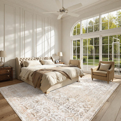 Tapis lavable rétro Tribal Cashmere