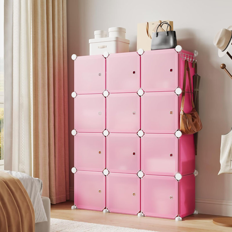8-Tier 48-Pair Expandable Shoe Cabinet Organizer - Portable Stackable Shoe Rack with 2 Versatile Hooks, Freestanding Space Saving Storage for Bedroom, Closet, Entryway & Apartment