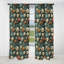 Mod Floral Nostalgia II - Rideau Mid-Century - Rideau occultant géométrique - 1 panneau-107538425