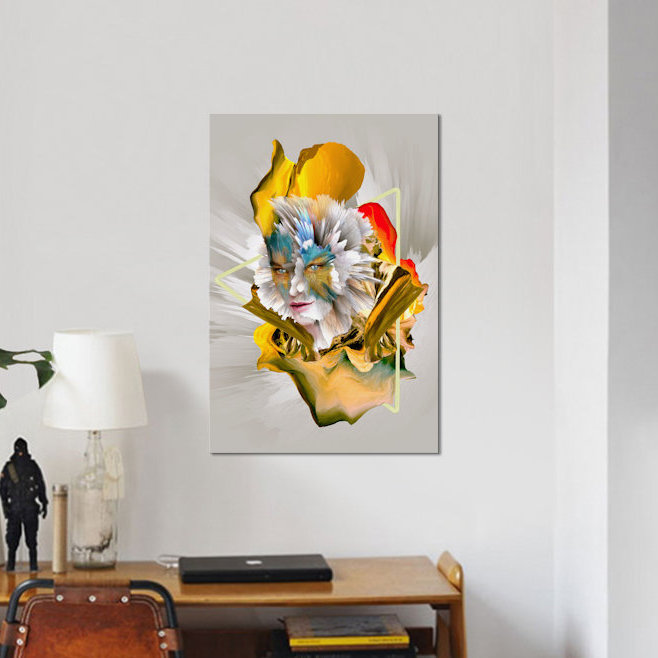 «Evolution», impression sur toile, H 12 po x l 8 po x P 0,75 po, Pas de tapis, Toile tendue