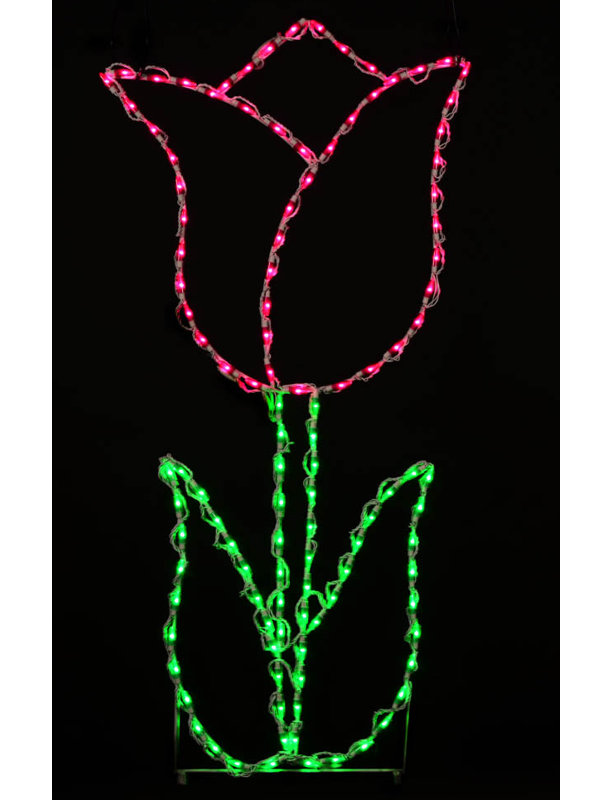 Luminaire à del tulip, Rose