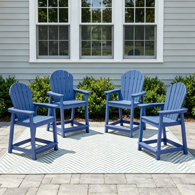 Hdpe Outdoor Adirondack Bar Chair