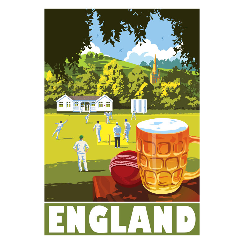 England by Stephen Millership - Print, No Frame, 40cm H x 30cm W x 1cm D