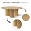 Table basse ronde 40 "à 3 pieds-101306602