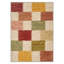 Tapis d'intérieur rose / beige / jaune / vert lavable à la machine avec envers antidérapant Tessera-1843843800