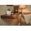 Tablettes murales flottantes en bois de noyer-1058429074