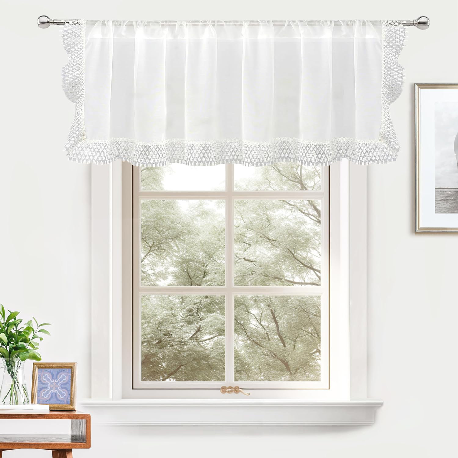 Rosdorf Park Halverson Tailored 60'' W Window Valance in | Wayfair