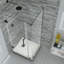 Cabine de douche rectangulaire à charnière 36 po x 72 po Bromley