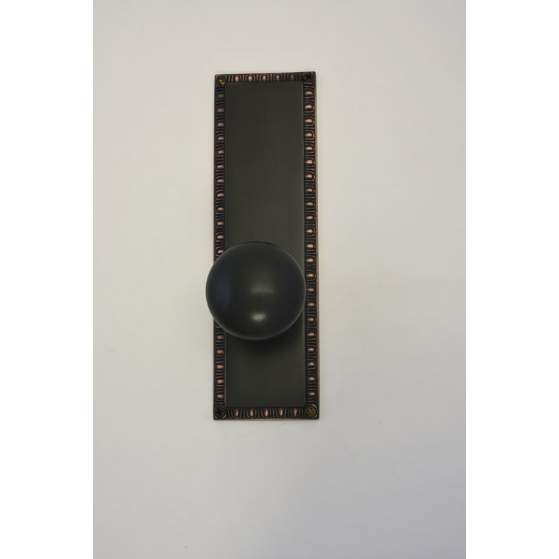 Egg And Dart Round Knob, Venetian Bronze