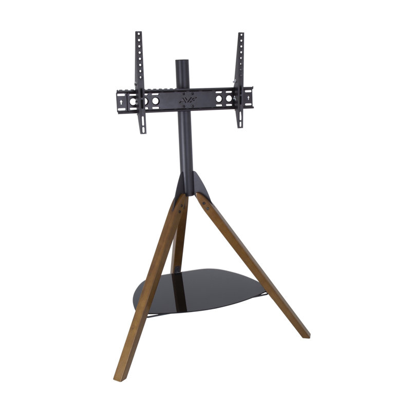 Sefrou Tripod TV Stand for TVs up to 70", Dark Brown