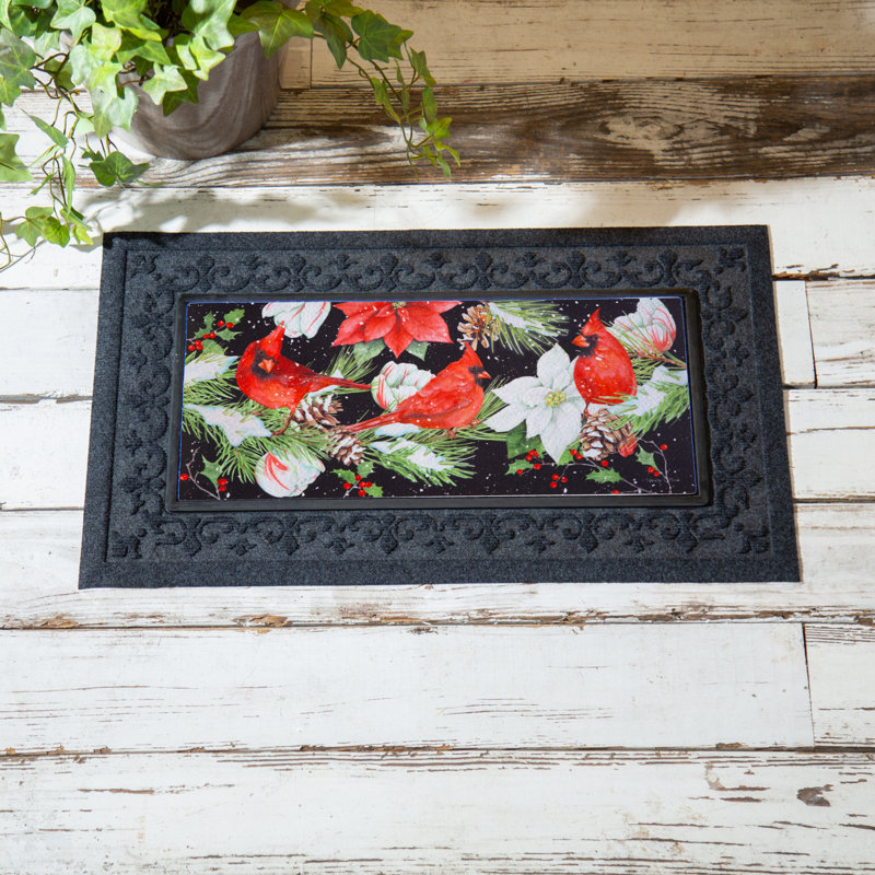 Tapis de visite joyeux Cardinal Winter visite Sassafras, L 10 po x L 22 po
