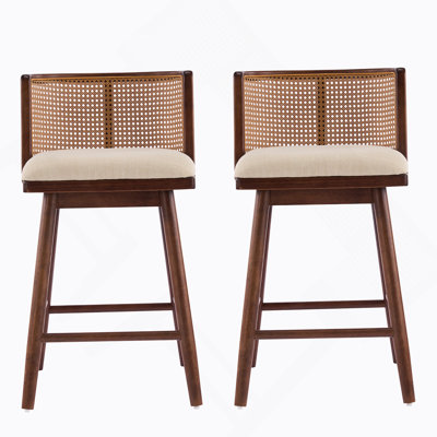 Ensemble de 2 tabourets de bar Talia